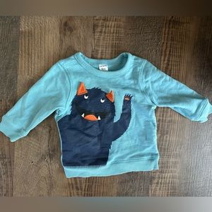 Carters 9mo sweatshirt monster